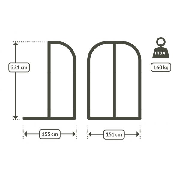 Arcada hanging chair frame for Hammock Chairs single point