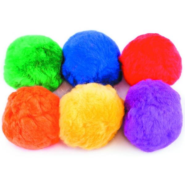 Fleece balls - set of 6
