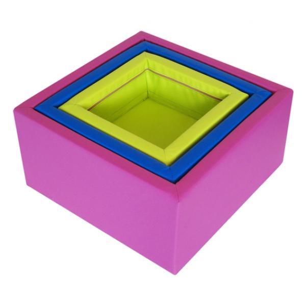 Coloured stackable blocks - PVC