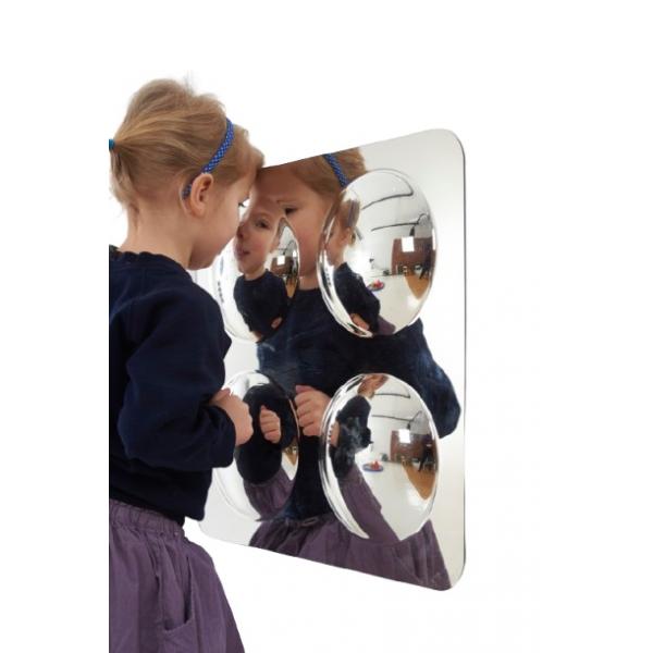 Large 4-Dome Acrylic Mirror 49cm