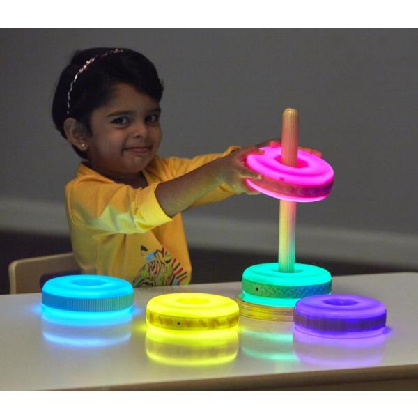 Wooden stand for Glowing discs