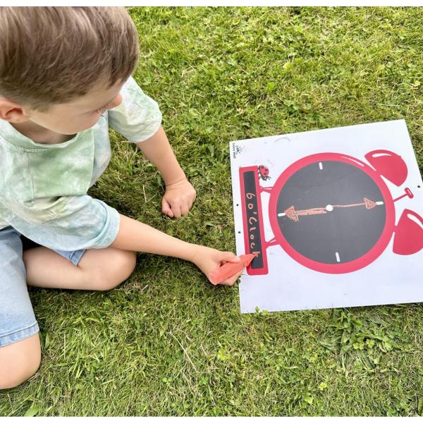 Clocks chalkboards