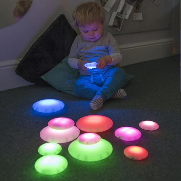 Illuminated Sensory Glow Pebbles
