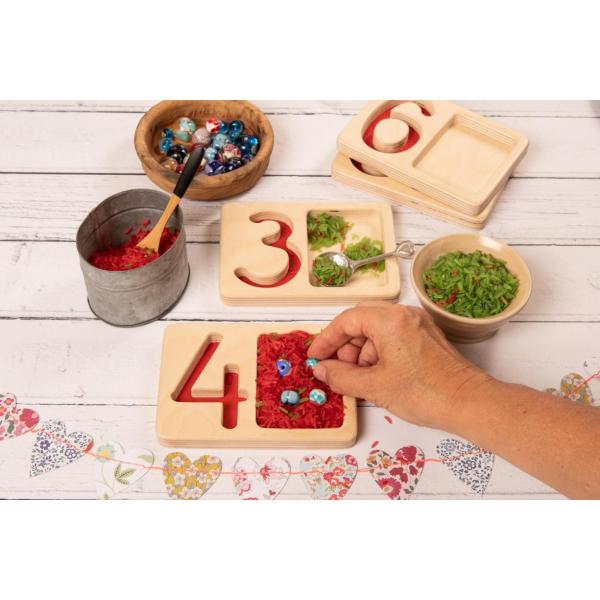 Number Trays 1 - 9