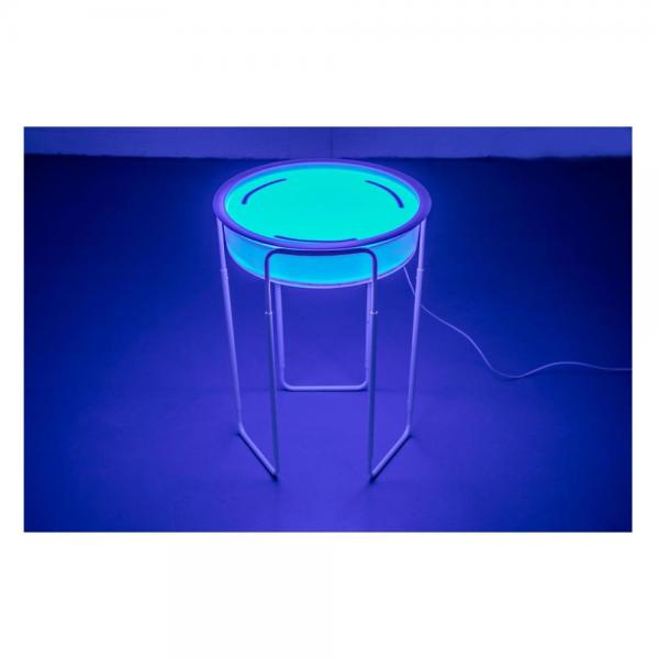 Sensory play tray with LED lighting and adjustable stand