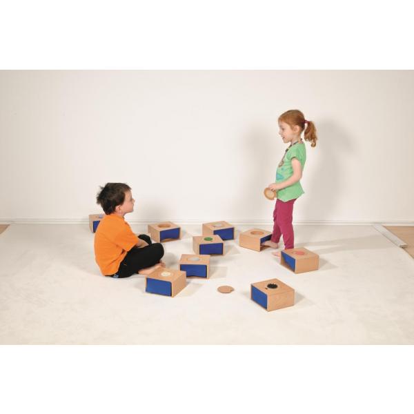 Tactile boxes for hand and foot perception