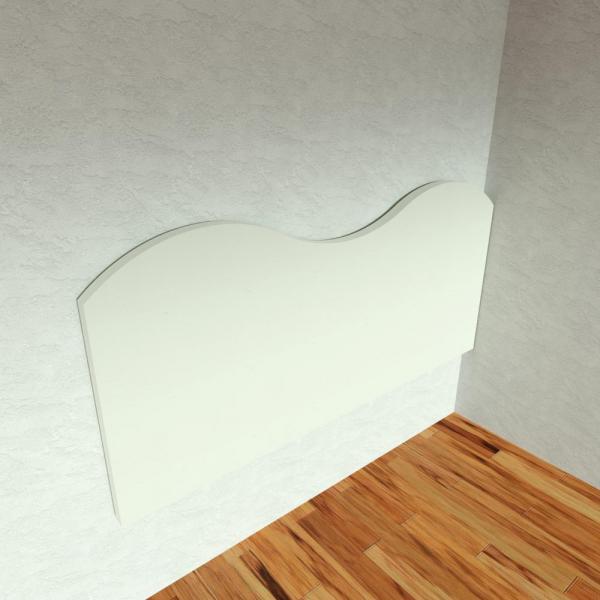 Wall Cushion Wave 910 WHITE 200x95x5 cm - Bisonyl