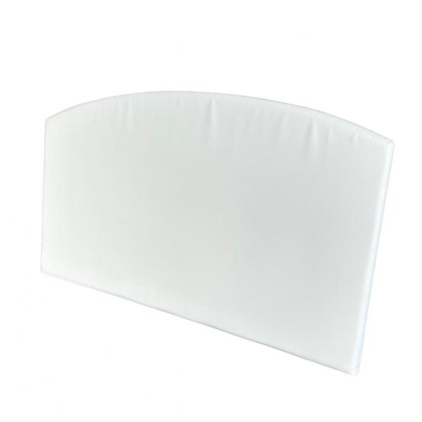 Wall cushion rounded white 910 160 x 95 x 5 cm white 910 Bisonyl