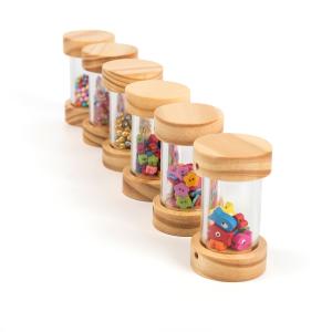 Wooden stackable rattles - set of 6