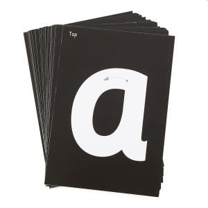 Card inserts for illuminated drawing boards - lowercase