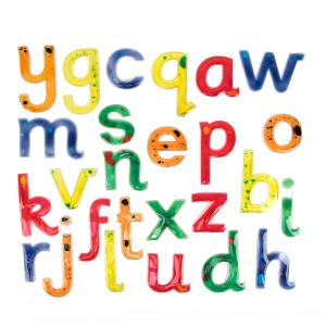 Squidgy Sparkle Gel Lowercase Letters - set of 26