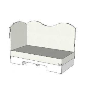 Corner Module Waterbed - 910 Canvas White