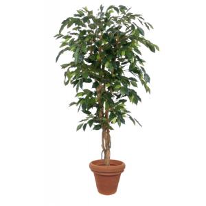 Artificial plant Ficus green - 150 cm high in pot
