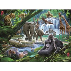 Puzzle - Jungle Animals (100 XXL)